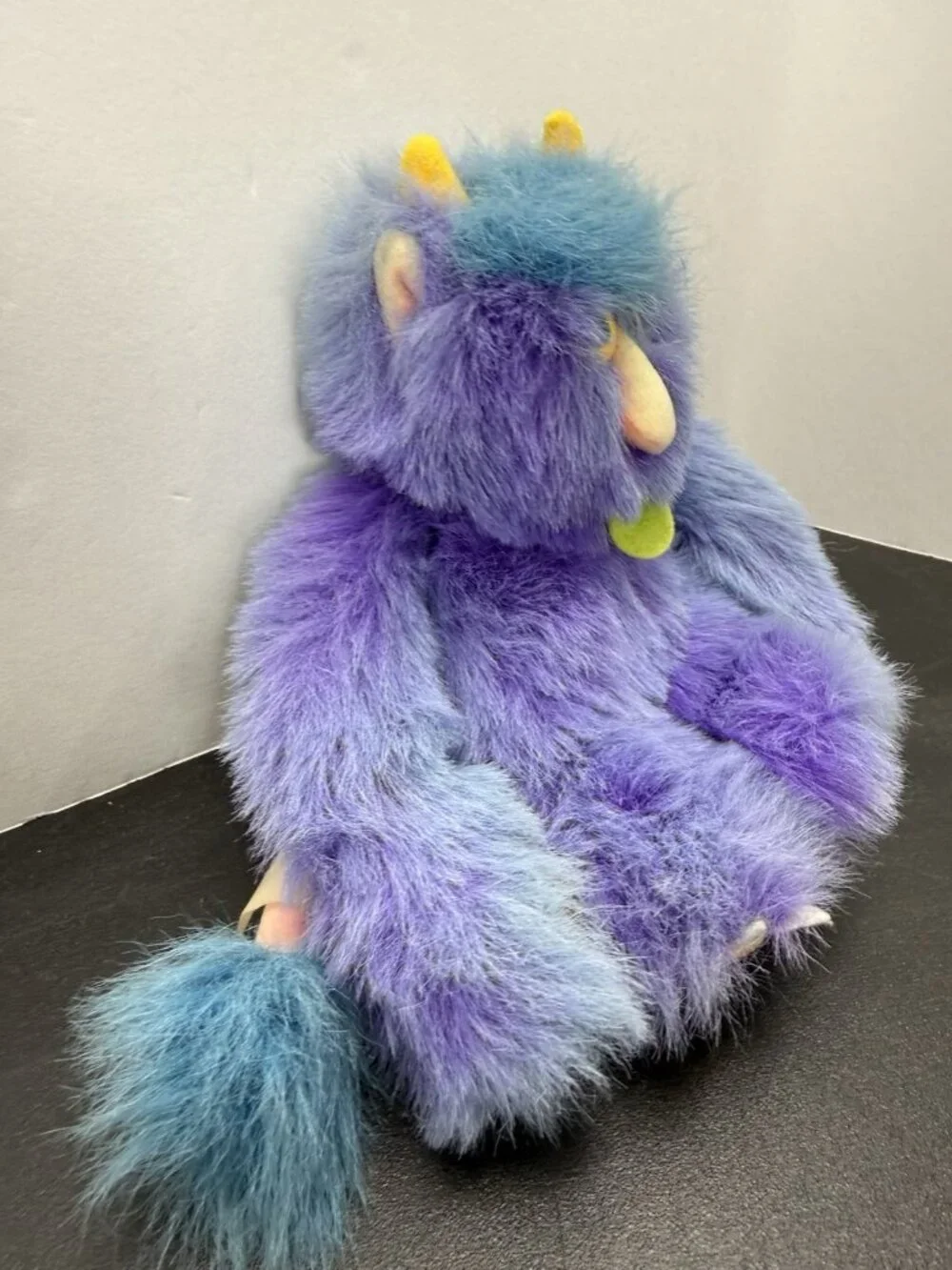 1980's Russ Berrie Weirdo Willy Plush Stuffed Animal Purple Monster NEEDs TLC